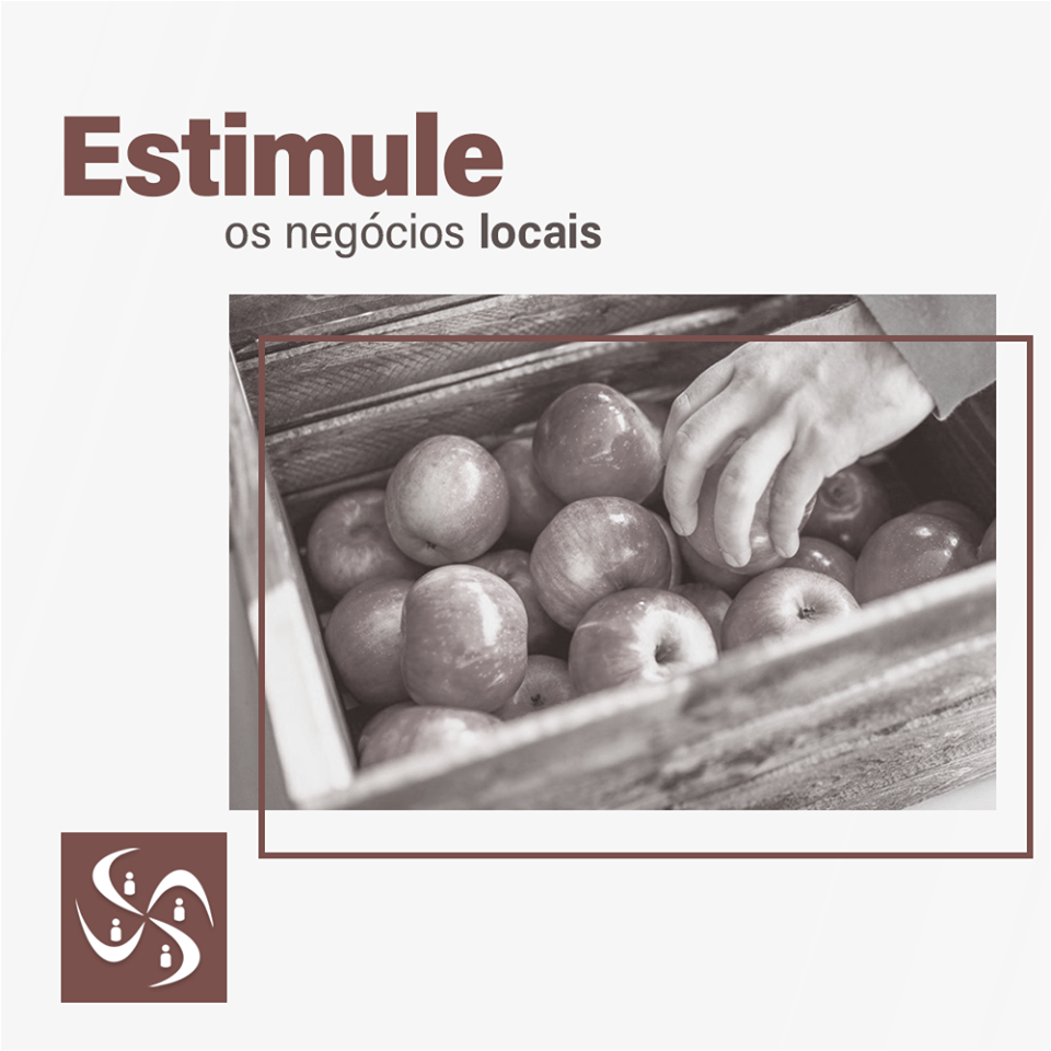 Compre de um negócio local e estimule a economia da sua cidade